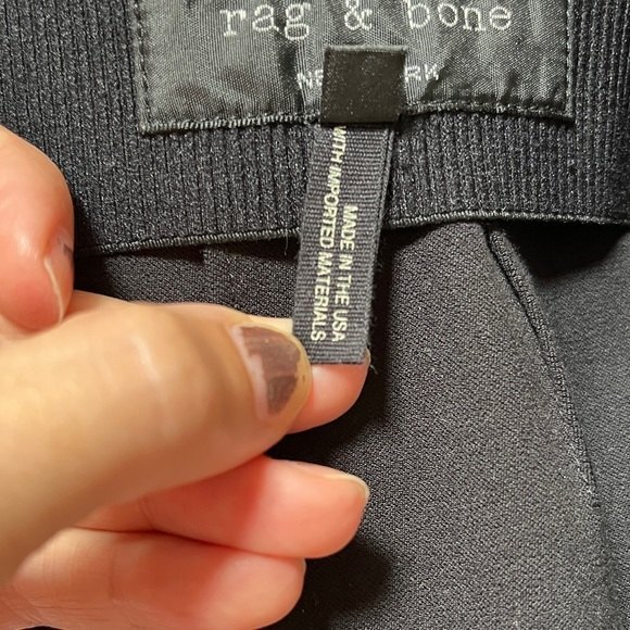 Rag & Bone Chatel Skinny Side-Zip Pants in Black 8 - Picture 9 of 13